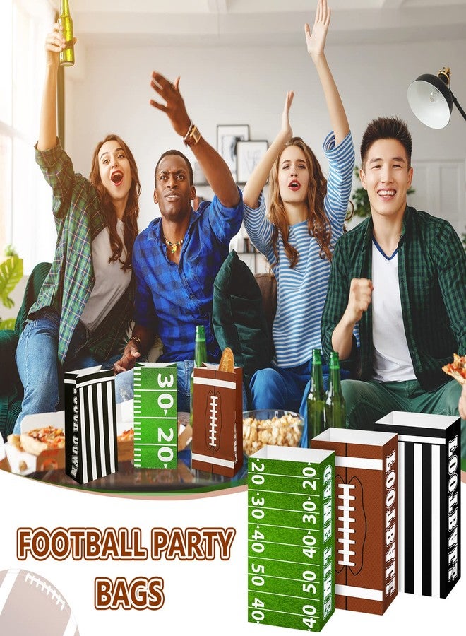 Funrous 36 Packs Football Party Bags Football Paper Gift Treat Candy Bags for Game Day Themed Party Favors Decorations Bowl Supplies - Image 5